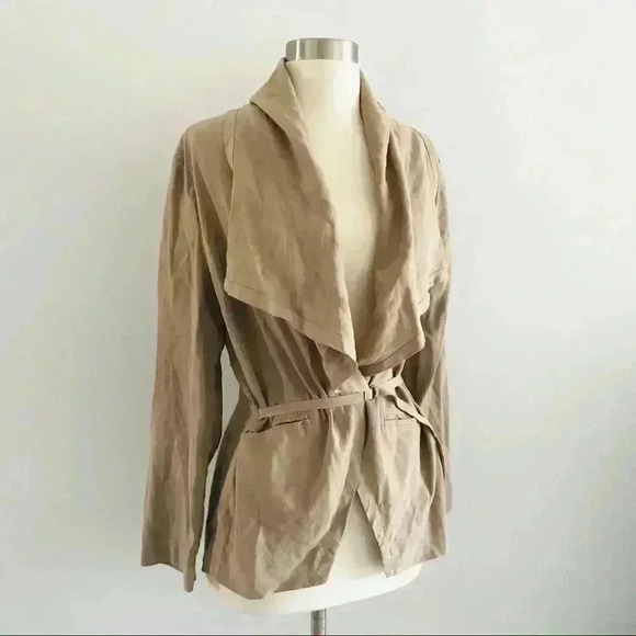Brochu Walker Linen Blend Waterfall Jacket - Picture 3 of 9
